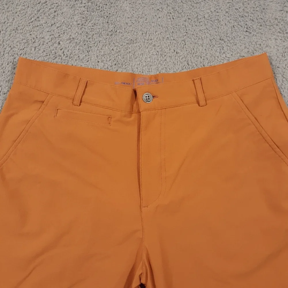 Wise River Pomeroy Shorts Mens Size 32 x 8.5 Brown Outdoor Travel Hiking